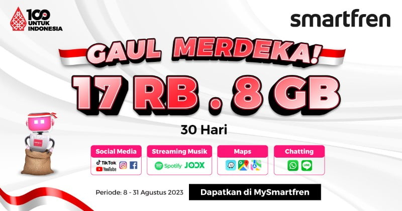 Smartfren Meluncurkan Promo Menarik: Paket Gaul Merdeka!