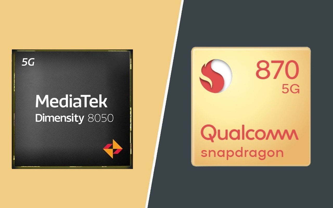 Duel Chipset MediaTek Dimensity 8050 Melawan Qualcomm Snapdragon 870