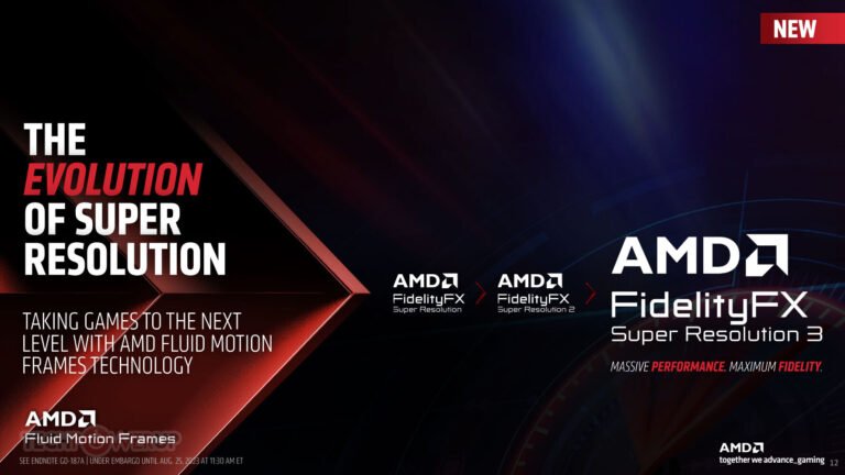 AMD Mengumumkan FidelityFX Super Resolution 3 Fluid Motion